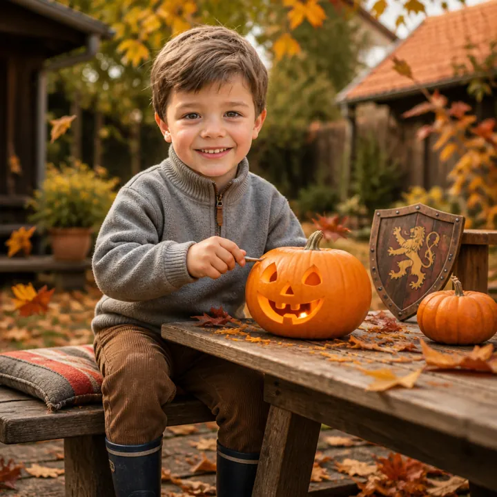 Kalenderseite mit Noah: Oktober