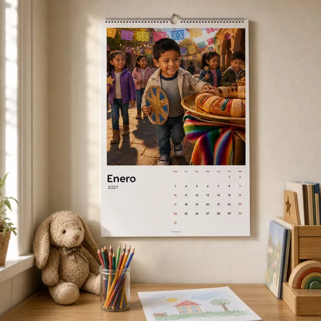 Mateo's calendar on the wall